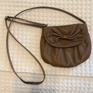 Elegant Brown Leather Crossbody Bag